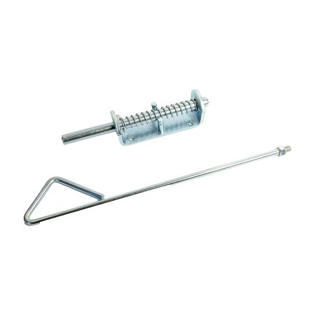 Засов с тягой пружинный Домарт 360х150 мм хром