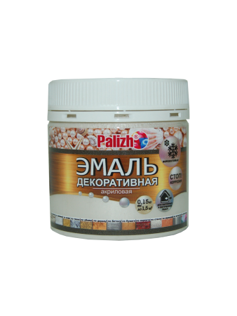 Эмаль акриловая декоративная Palizh белый жемчуг 0,15 кг