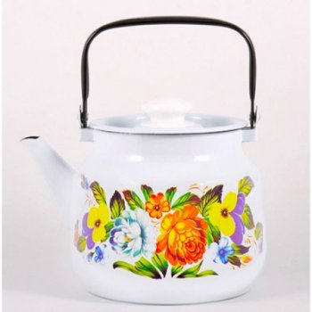 Чайник  Лысьвенские эмали 3,5л эмалированная сталь Чайник  Лысьвенские эмали 3,5л эмалированная сталь