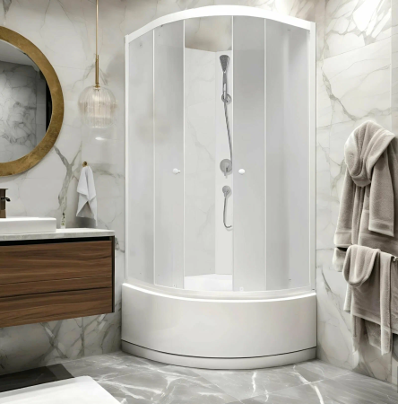 Кабина душевая Parly TMF901 высокий поддон 85х85х190см матовое стекло