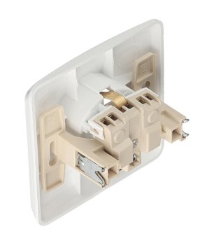 Розетка силовая одноместная встраиваемая Schneider Electric Blanca с заземлением, цвет белый, арт. BLNRS001111