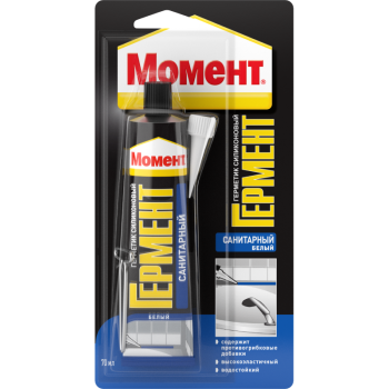 Герметик санитарный Гермент силиконовый белый 70 мл