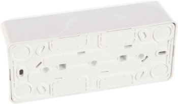 Розетка силовая тройная накладная Schneider Electric Этюд с заземлением, цвет белый, арт. PA16-012B