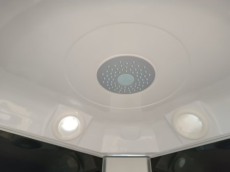 Кабина душевая ODA 8402 высокий поддон 100х100х215см затемненное стекло