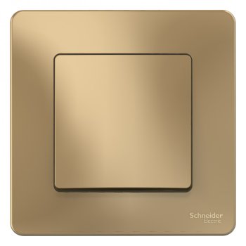 Выключатель встраиваемый Schneider Electric Blanca 1 кл. титан, без подсветки, арт. BLNVS010104