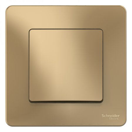 Выключатель встраиваемый Schneider Electric Blanca 1 кл. титан, без подсветки, арт. BLNVS010104