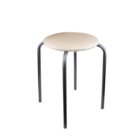 Табурет ТБ1 слоновая кость, форма круг 46,5х46,5х30 см