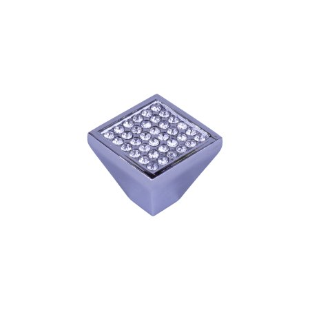 Ручка-кнопка мебельная Trodos 2501 CHROME CRYSTAL