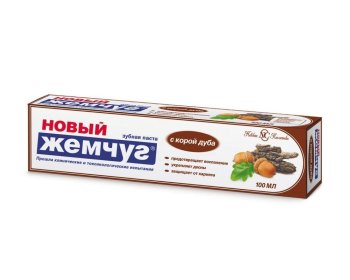 Паста зубная Новый жемчуг Кора дуба 100мл