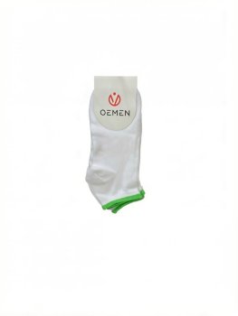 Носки женские OEMEN PW093-2 р.36-37 цвет бело-зеленый