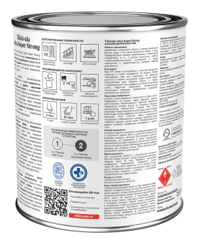 Лак Tikkurila UNICA SUPER STRONG универсальный бесцветный 0,9 л полуматовый