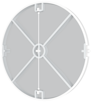 Пластина затворная пластик 10х10см