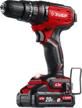 Дрель-шуруповерт аккумуляторная Зубр ДШУ-40-22 Li-lon 20В 2x2Ач 40Нм