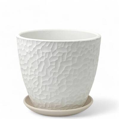 Горшок Бутон Манго керамика 4л белый