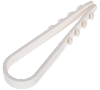 Дюбель-хомут КВТ круглый 11-18мм полиамид белый 100шт.