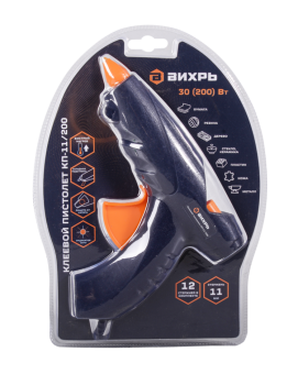 Пистолет клеевой Вихрь 11 мм 200Вт