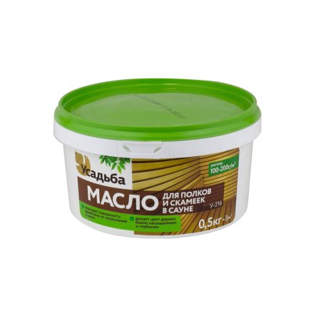 Масло Завод Диола для полков и скамеек в сауне бесцветный 0,5 кг