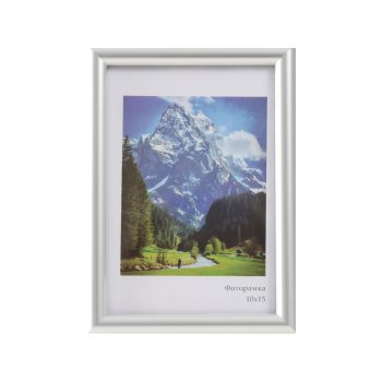 Фоторамка 15х10см цвет серебро