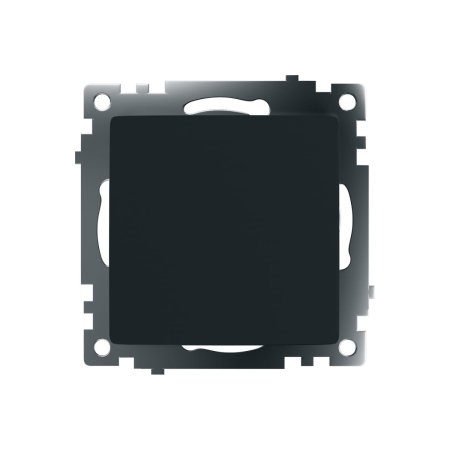 Выключатель встраиваемый STEKKER Катрин 1 кл. черный, без подсветки, арт. GLS10-7103-05