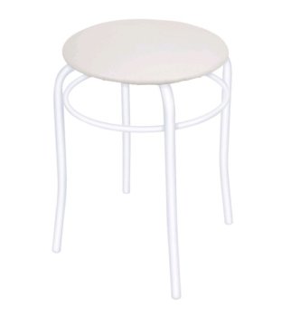 Табурет ТПР2 молочный, форма круг 32х47,5 см