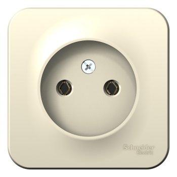 Розетка силовая одноместная накладная Schneider Electric Blanca без заземления, цвет молочный, арт. BLNRA000112