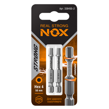 Бита один NOX 338450-2 50 мм 2 шт.