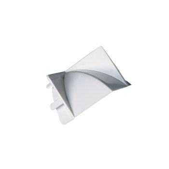 Заглушка торцевая к плинтусу ПВХ белый