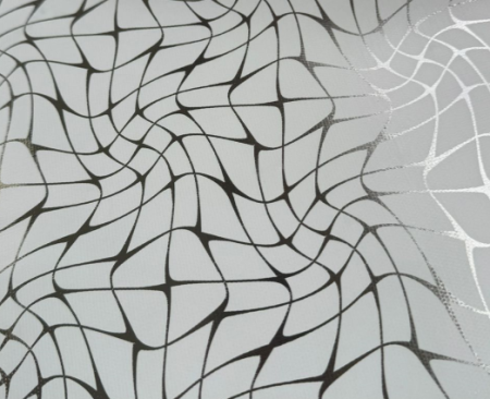 Клеенка силикон Паутина серебро/прозрачный фон 0,6х20м