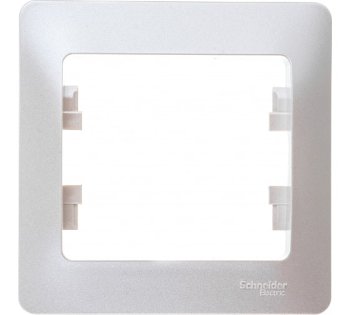 Рамка Schneider Electric Glossa 1 пост, цвет перламутр, арт. GSL000601