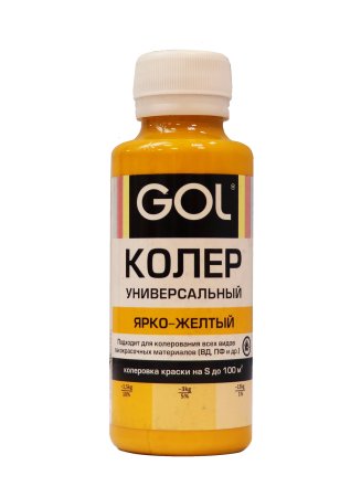 Колер-паста Gol 0,1 л ярко-жёлтый