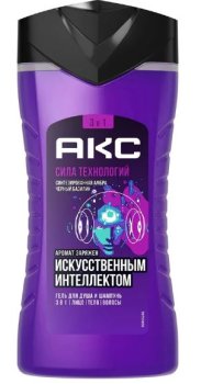 Гель-шампунь для душа АКС Синтезированная амбра/Черный базилик 250 мл