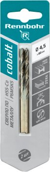 Сверло по металлу RENNBOHR 668045 4,5 мм 80 мм 2 шт