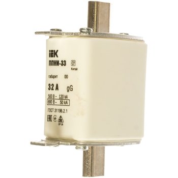 Предохранитель плавкий IEK ППНИ-33 32 А габарит 00