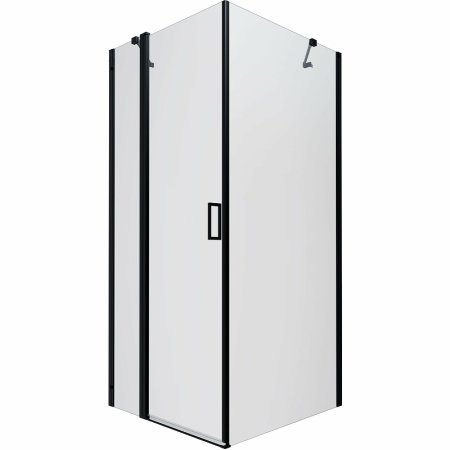 Душевая ширма Тритон Йота-Блэк 90х90х190см прозрачное стекло