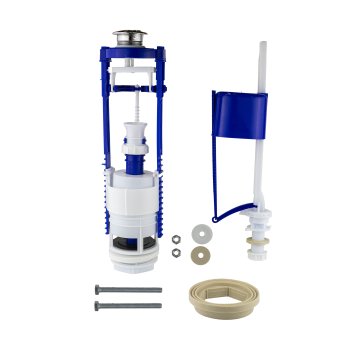 Арматура с нижней подводкой кнопка 2 режима хром MasterProf