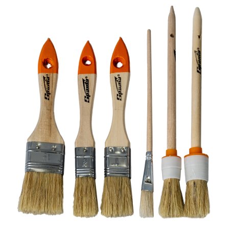 Набор кистей 6шт Sparta универсальные натуральная щетина