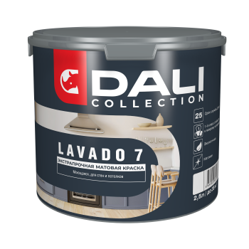 Краска водно-дисперсионная Dali Collection LAVADO 7 моющаяся основа С 2,5 л