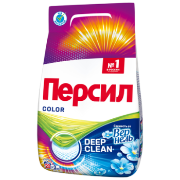 Стиральный порошок Персил 360 Color Свежесть от Вернель для стиральных машин 3кг для цветного белья