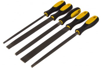 Набор напильников плоский/полукруглый/круглый/трехгранный/квадратны 360 мм STAYER 5шт