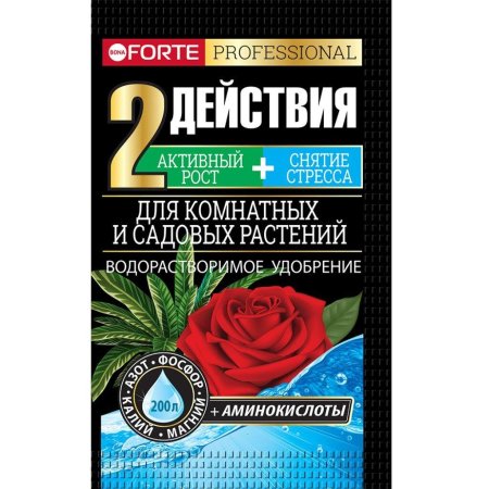 Удобрение минеральное комплексное Bona Forte Для комнатных и садовых  100г
