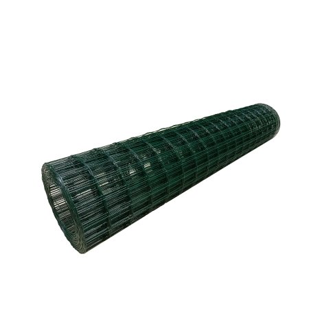 Сетка сварная 55х100мм 2,4мм 1,8х20м с ПВХ покрытием Зеленая