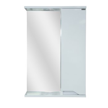 Шкаф-зеркало подвесной Теона 73,7х50х15,5см белый