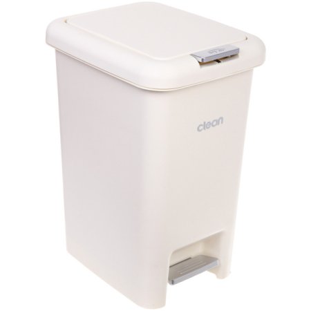 Контейнер для мусора пластик Elegance 15л цвет белый