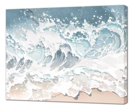 Картина на холсте Канвас Волны 50х 40см