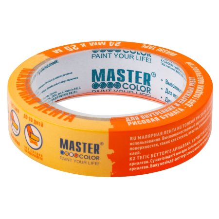 Лента малярная Master Color 24 мм х 25м золотой 100°C