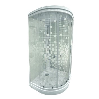 Кабина душевая Тритон Стандарт Мозаика А низкий поддон 90х90х217см прозрачное стекло