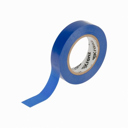 Изолента ПВХ Kranz 15мм*20м синяя, до 6000В