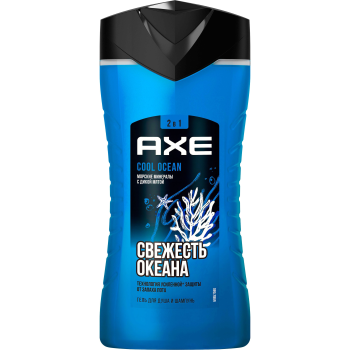 Гель-шампунь для душа Axe COOL OCEAN 2в1 морские минералы с мятой 250 мл
