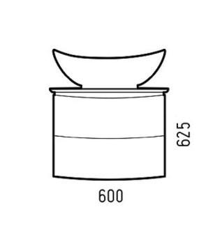 Тумба подвесная Огайо 65х60х45см цвет белый