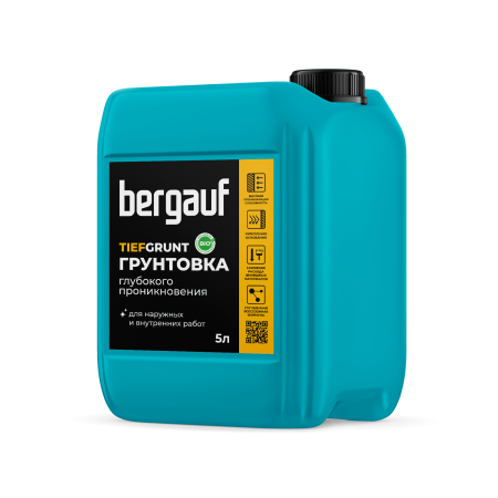 Грунтовка укрепляющая глубокого проникновения TIEFGRUNT Bergauf 5 л Грунтовка укрепляющая глубокого проникновения TIEFGRUNT Bergauf 5 л
